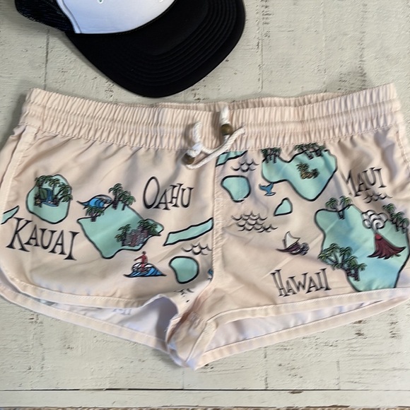 Heather Brown Hawaii Island Hopper Boardies Board Surf Shorts - Picture 2 of 10